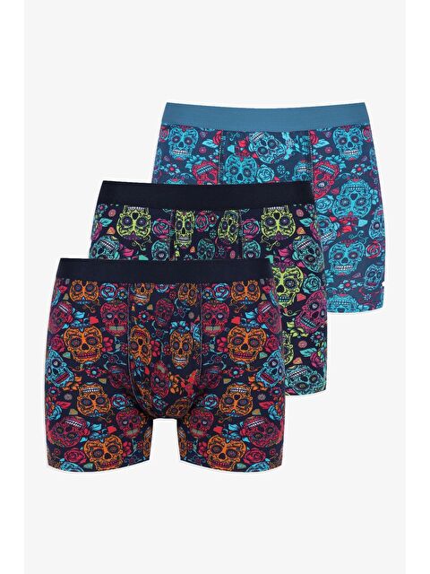 Koza İç Giyim Erkek 3'lü Pamuklu Elastanlı Boxer - S000253032-37374