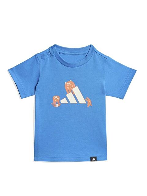 Adidas Tiro Nster Bebek Mavi Yuvarlak Yaka Tişört