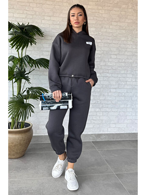 Gülseli Kadın Üç İplik Şardonlu Eşofman Takımı - S000324525-33408