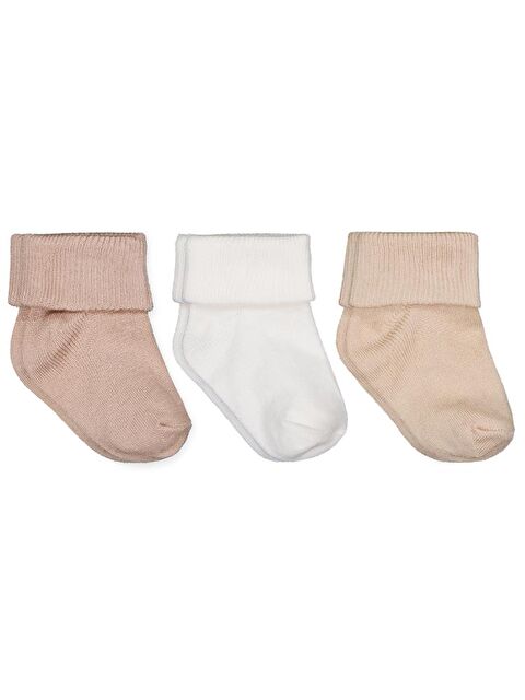 Civil Baby Ekru-Kahve Asetat 0-24 Ay Çorap Setleri - Standart Standart - S000485050-37243