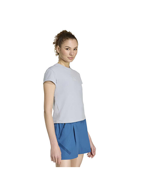 Adidas Z.N.E. Baby Kadın Mavi Yuvarlak Yaka Tişört - S000519015-17234