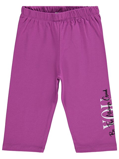 Civil Girls You Baskılı 6-9 Yaş Tayt - Lila 9-10 Yaş - S000526322-20042