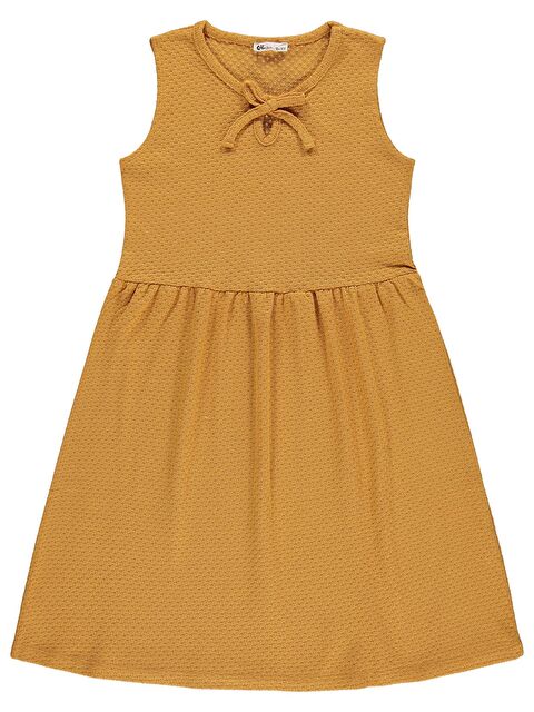 Civil Girls 10-13 Yaş Elbise - Hardal