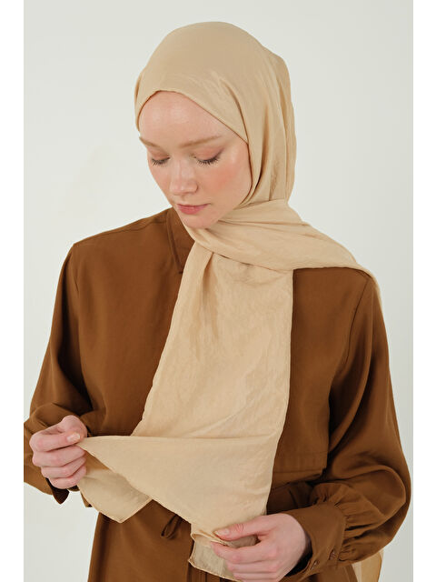 HE-QA Soft Kraş Şal Nude - S000396872-26411