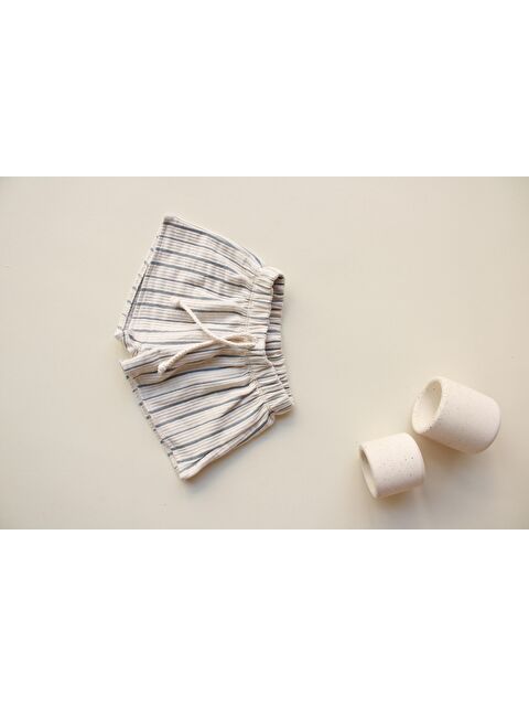 Oh La La Koala For Little Ones Jakarlı İndigo Çizgili Şort - S000425023-23093