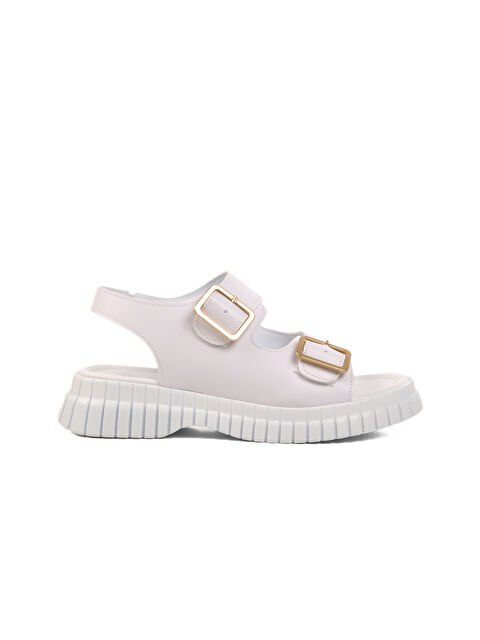 Ayakmod Beyaz Kadın Sandalet 261176 Z - S000369971-20063