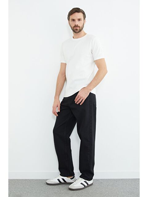 Fullamoda Fermuarlı Baggy Jean