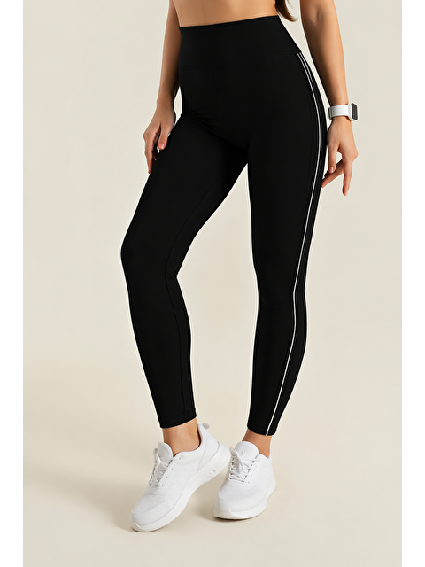 Formo Kadın Ekstra Yüksek Bel Biyeli Dalgıç Kumaş Esnek Spor Rahat Günlük Tayt