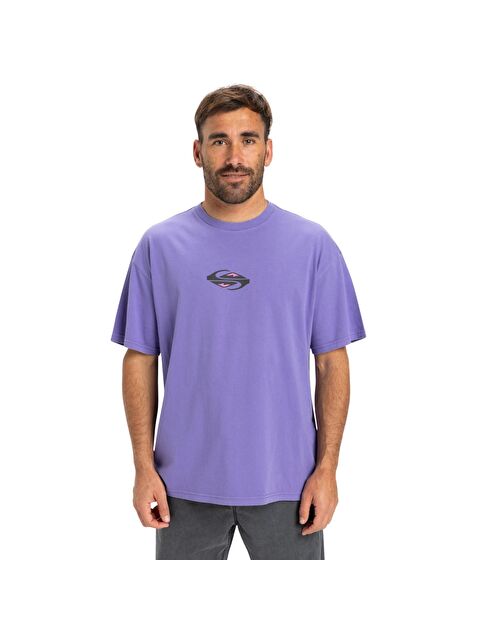 Quiksilver Gh Qs Global Heat Erkek Mor Tişört - S000489590-20042