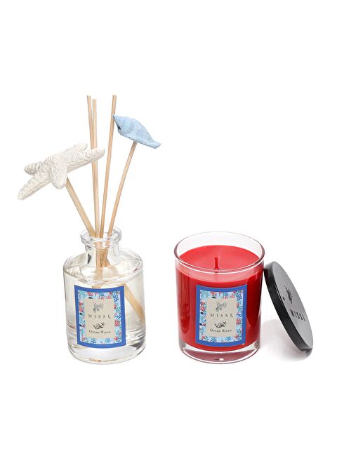 Missi Marin Ocean Wawe Oda Kokusu ve Vegan Mum Hediye Seti - S000407490-17234