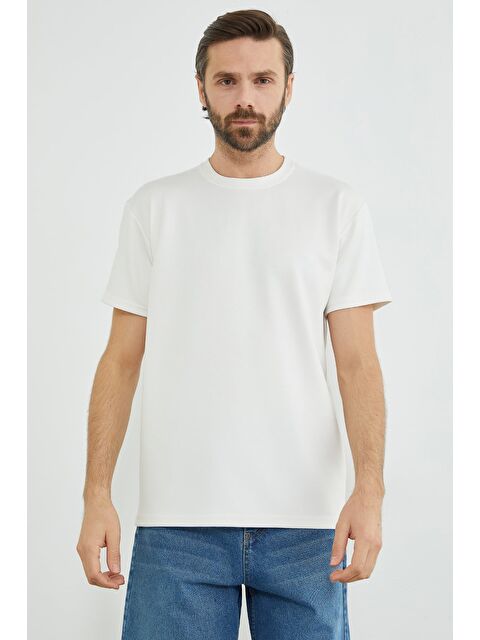 Fullamoda Basic Bisiklet Yaka Modal Tişört