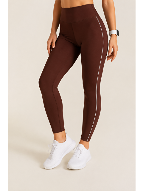 Formo Kadın Ekstra Yüksek Bel Biyeli Dalgıç Kumaş Esnek Spor Rahat Günlük Tayt