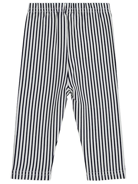 Civil Baby Çizgi Baskılı 6-18 Ay Tayt - Siyah 18-24 Ay - S000526326-19351