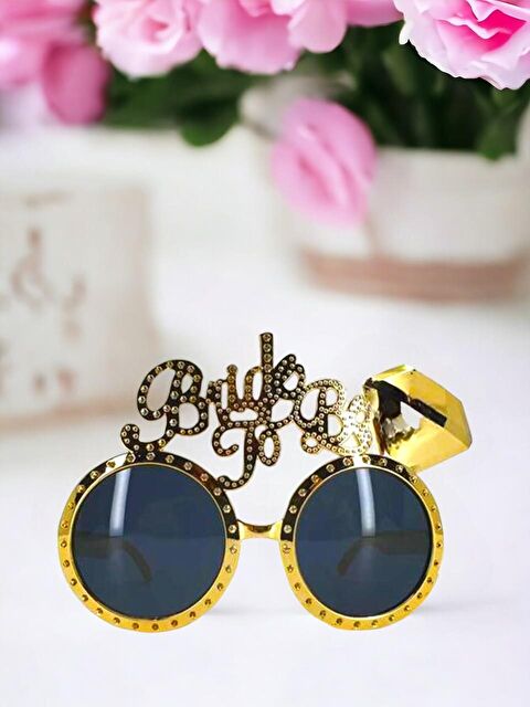 Parti Adresi Bride To Be Gözlük Bekarlığa Veda Parti Aksesuarı Gold - S000522736-18105