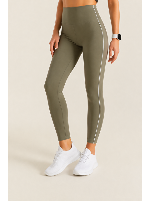 Formo Kadın Ekstra Yüksek Bel Biyeli Dalgıç Kumaş Esnek Spor Rahat Günlük Tayt