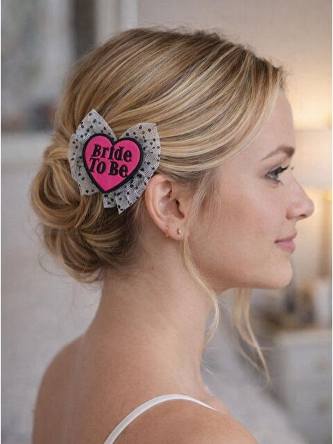 Parti Adresi Bride To Be Yazılı Saç Tokası Bekarlığa Veda Parti Aksesuarı - S000522742-20024