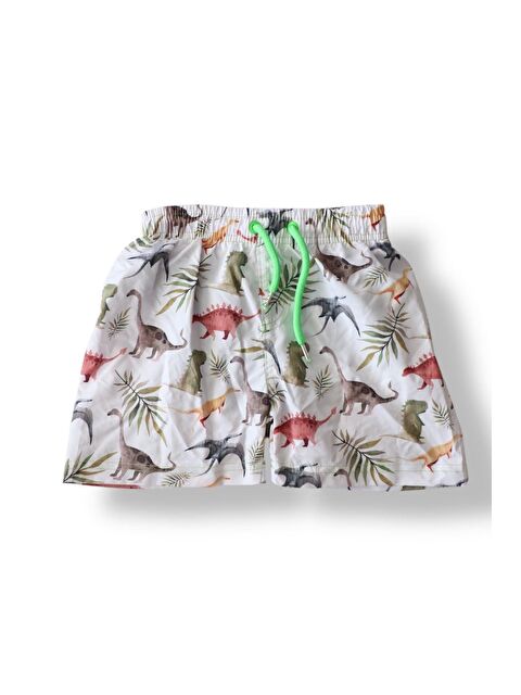 Monila Erkek Çocuk Dinozor Desenli Deniz Şortu - S000532142-27204
