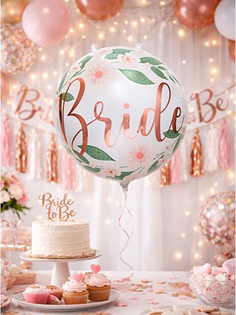 Parti Adresi Bride Yazılı Folyo Balon – Bekarlığa Veda & Bride to Be Parti Süsü 45 cm - S000522753-20063