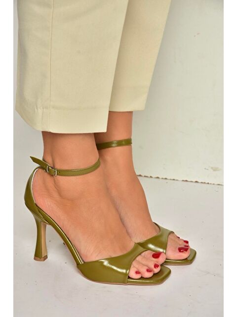 Fox Shoes Yeşil Kadın Topuklu Ayakkabı Y569823309 - S000517954-18194