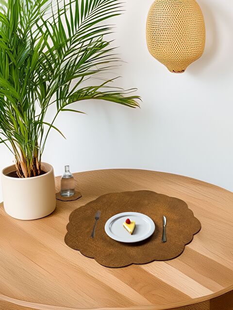 Asdiva Mermer Kırçıl Desen Dalga Model Kiremit Su Tutmaz 2 Kişilik 4 Parça  Amerikan servis - S000367727-20015