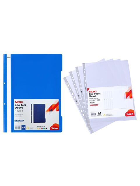 Noki Eco Telli Dosya 50'li + Eco Poşet Dosya 100'lü - S000281515-17234