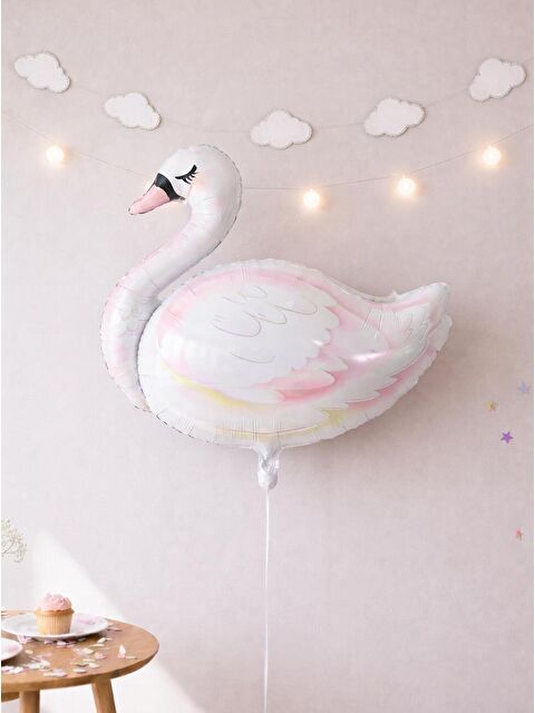 Parti Adresi Beyaz Kuğu Folyo Balon – Bekarlığa Veda & Doğum Günü 86 cm - S000522777-20063