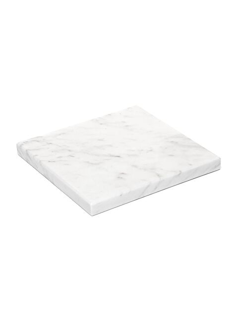 Missi Dekoratif Sunumluk Gri Dalgalar Doğal Mermer Taş - 20x20 cm - S000342005-20600