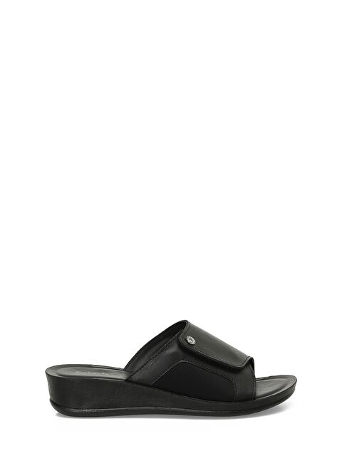 Polaris 607032.Z4PR Siyah Kadın Dolgu Topuk Terlik - S000508371-19351