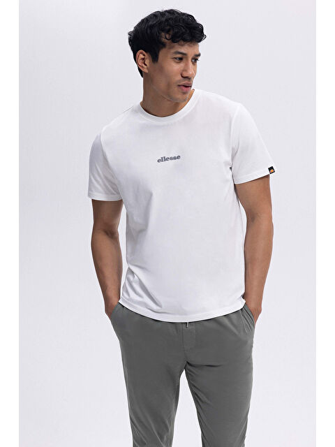 Ellesse % 100 Pamuk Baskılı Regular Fit Bisiklet Yaka T Shirt EM462-OF