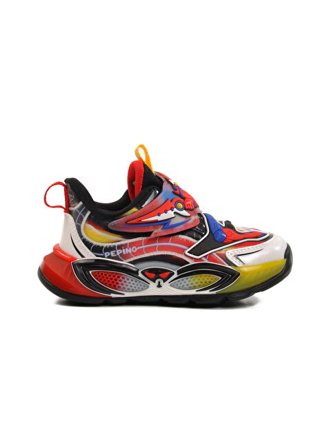 Pepino Siyah Kırmızı Cırtlı Unisex Çocuk Spor Ayakkabı 1943 P - S000367732-37434