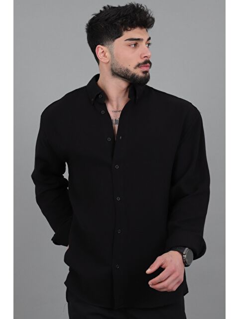 Stilkombin Oversize Müslin Yazlık Uzun Kol Gömlek MRS 202_40417