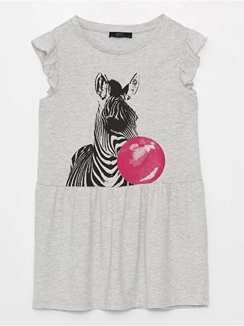 Chandraswear Kız Çocuk Baskılı Elbise - Flower - S000322238-20600