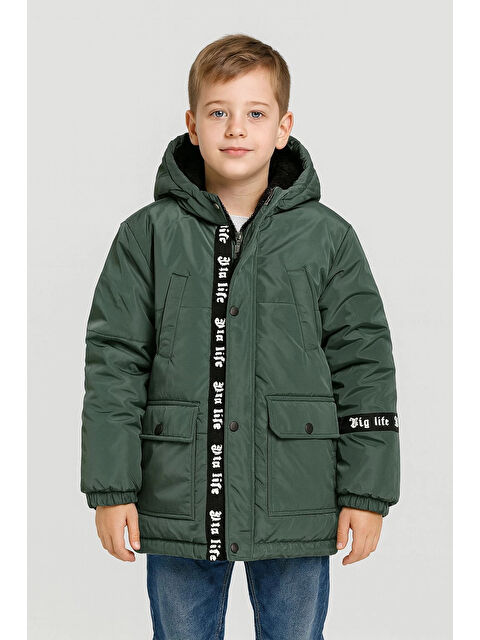 Myhanne Kapüşonlu Kışlık Erkek Çocuk Mont 4208 - S000459321-18709