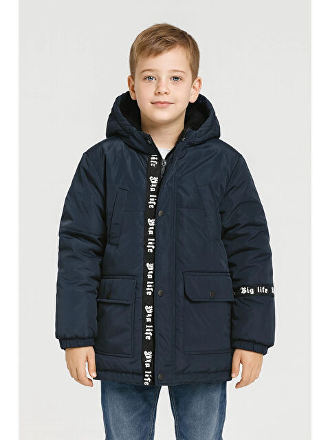 Myhanne Kapüşonlu Kışlık Erkek Çocuk Mont 4208 - S000459321-21164