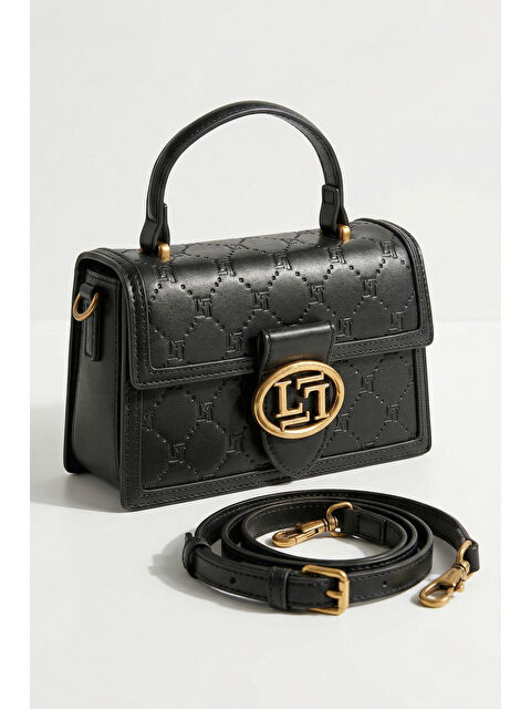 Remsa Ek Askılı Sert Deri Çanta 930395 Siyah