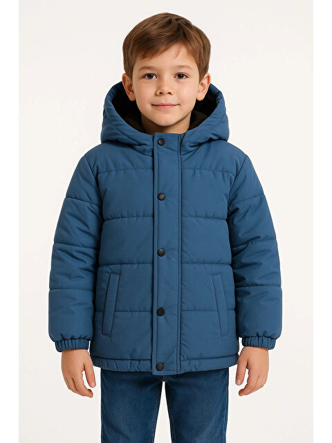Myhanne Kapüşonlu Kışlık Erkek Çocuk Mont 4234 - S000459322-23710