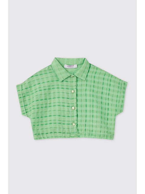 Panço Kız Bebek Yeşil Gömlek