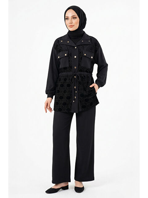 Nuss Ceket Pantolonlu Takım 1097 Siyah