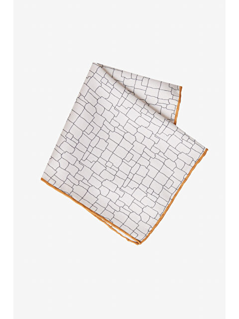 Altınyıldız Classics Erkek Ekru-Bej Desenli Mendil - S000463658-37264