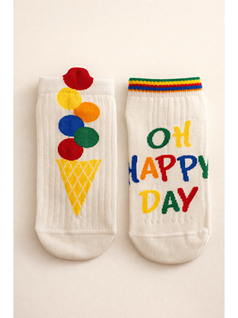 Katia And Bony Çocuk Happy Day 2'Li Step Çorap - S000508377-23173