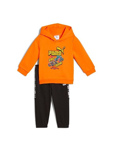 Puma Hot Wheels Bebek Kapüşonlu Eşofman Takımı