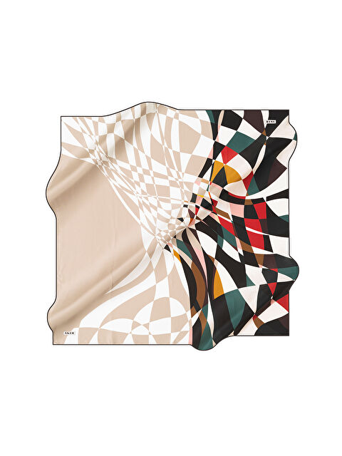 AKER 90X90 İpek Tivil Eşarp - S000479616-37444