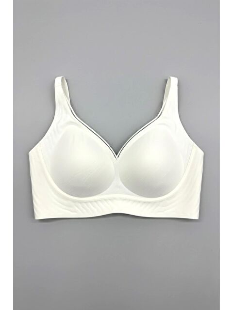 C&City Balensiz Dikişsiz Lazer Çıkarılabilir Pedli Sütyen C26220 Ekru