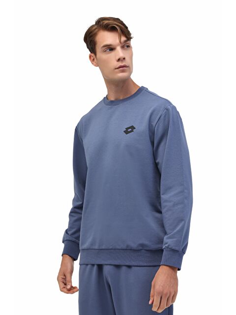 LOTTO M-WATTS CNECK 5PR Mavi Erkek Sweatshirt - S000448153-17234
