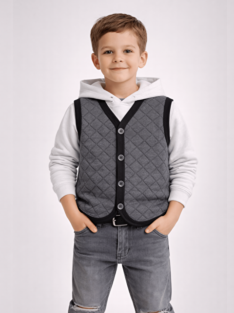 Luggi Baby Erkek Çocuk Kapitone Yelek