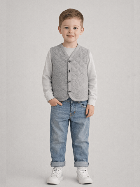 Luggi Baby Erkek Çocuk Kapitone Yelek