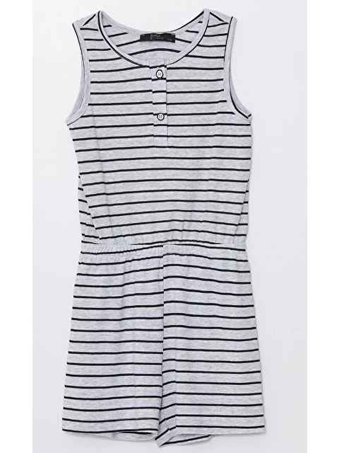 Chandraswear Kız Çocuk Çizgili Şortlu Tulum - Lorin - S000322258-20600