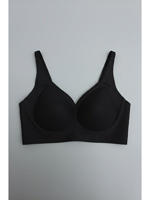 C&City Balensiz Dikişsiz Lazer Çıkarılabilir Pedli Sütyen C26220 Siyah