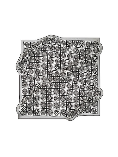 AKER 90X90 İpek Tivil Eşarp - S000479672-37444