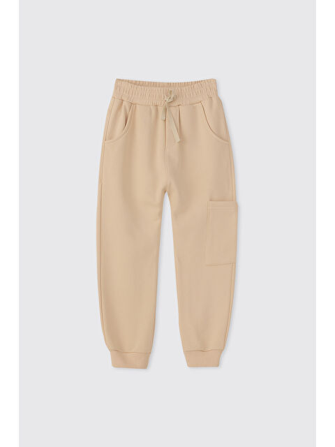 Panço Erkek Çocuk Cepli Gri-Melanj Eşofman Altı - S000510529-74